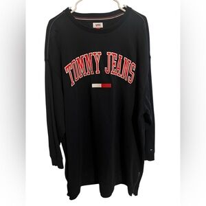 Tommy Hilfiger Women's Sweater Dress XXL Navy Pullover Double Zip